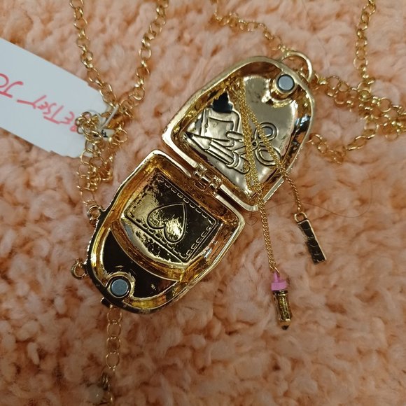 Betsey Johnson Backpack Lockett Necklace Pendant - Picture 2 of 5